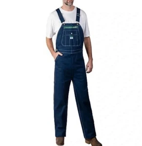 Liberty Denim Bib Overalls 50x30 Big & Tall Bib Denim Jeans Medium Wash Blue New - Picture 1 of 9