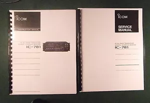 Icom IC-781 Instruction & Service Manuals: w/ Full set of 35 foldout schematics! - Picture 1 of 1