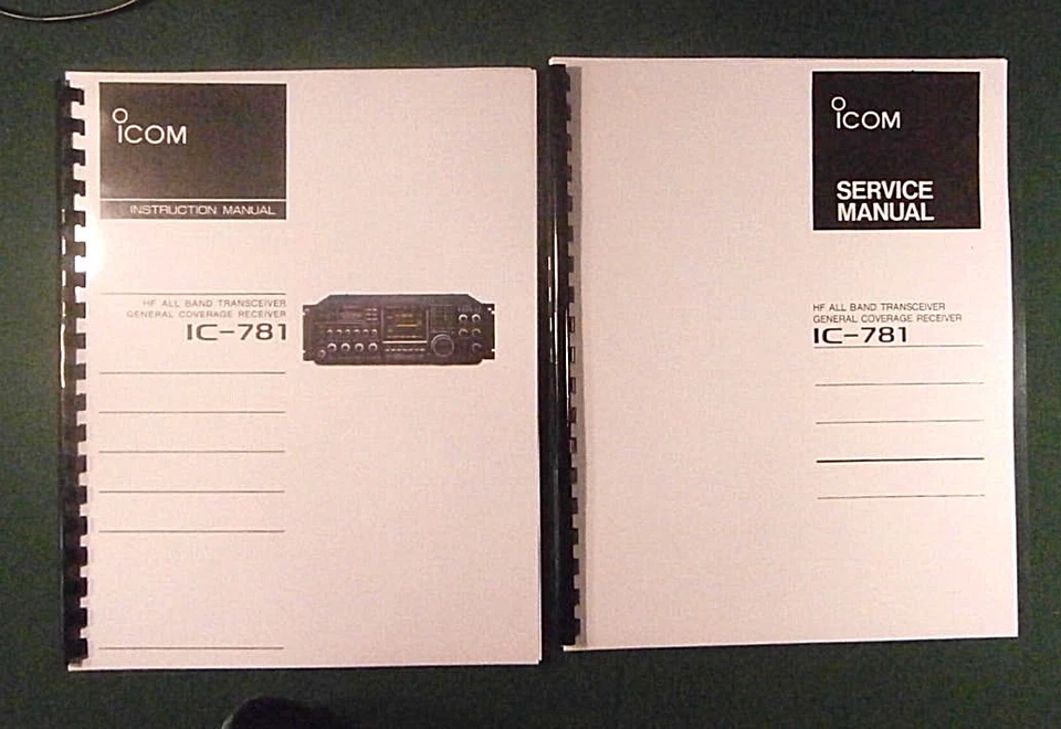 Icom IC-781 Manuali Istruzioni e Servizio: con Set Completo di 35 Schemi Pieghevoli! - Immagine 1 di 1