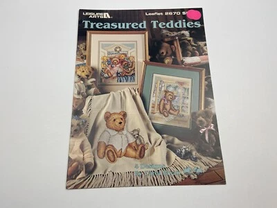 Leisure Arts Treasured Teddies Counted Cross Stitch Pattern - Image 1 of 3