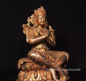 Antique Dorje Chang Vajradhara Dorjechang Buddha Statue Sakyamuni Bodhisattva - Picture 1 of 8
