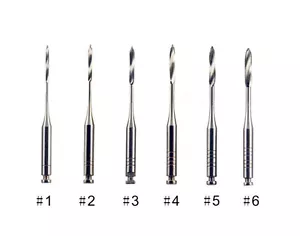 Taladro escarpadores de peeso endodóntico dental 32 mm 6 piezas/caja tamaño surtido #1-6 - Imagen 1 de 1