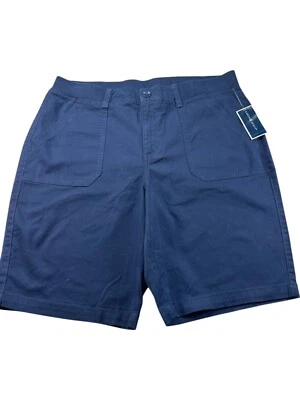 Pantalones Cortos Karen Scott Mujer Talla 12 Azul Marino Bolsillos Elastizados Nuevos Foto 1 de 4