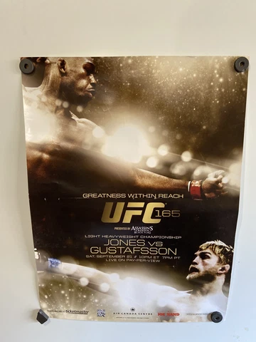 UFC 165 Event Poster, Jon Bones Jones, Alexander Gustafsson, 22x28, Unsigned Cover