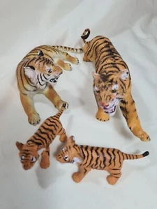 ELC AAA Tiger Tigress Baby Cubs Familly Standing Figure Wild Animals Big Cat - Picture 1 of 9