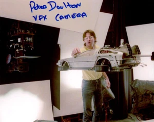 PETER DAULTON SIGNED 8x10 PHOTO ILM CAMERAMAN BACK TO THE FUTURE BECKETT BAS - Picture 1 of 2