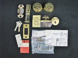 NEW Schlage B Series Lock Double Cylinder 2 3/8" Backset B162P USA MINT - Picture 1 of 10