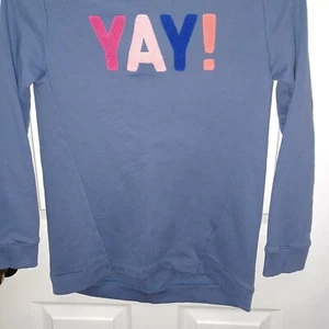 GIRL'S OLD NAVY BLUE YAY SWEATER SIZE X-LARGE (14) - Picture 1 of 12