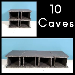 10x Aquarium SLATE Decorations Spawning Cave for Pleco Fish Tank - Picture 1 of 9