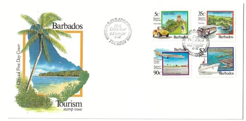 Barbados 1992 Transport And Tourism First Day Cover. Scott #830 - 833 Cover