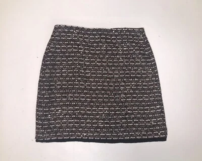 Falda Lápiz Loft Outlet Roja Negra Blanca Dorada Metálica Tweed Talla 6 Foto 1 de 4