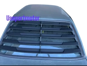 82-94 For BMW E30 REAR WINDOW LOUVER EURO SPEC PLASTIC BLACK - Picture 1 of 4