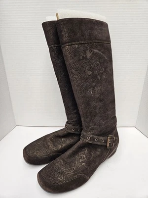 Botas altas de gamuza con estampado Softwalk "Bari" talla 8 Foto 1 de 4