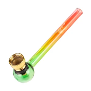 Dreamliner Glaspfeife Tabakpfeife Reggaefarben 12cm - Bild 1 von 3