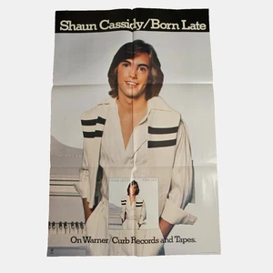 Póster promocional vintage 1977 Warner Bros Rock Shaun Cassidy Born Late 23x35 - Imagen 1 de 5