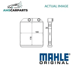 HEATER RADIATOR EXCHANGER LHD ONLY AH 237 000S MAHLE ORIGINAL NEW OE REPLACEMENT - Picture 1 of 5