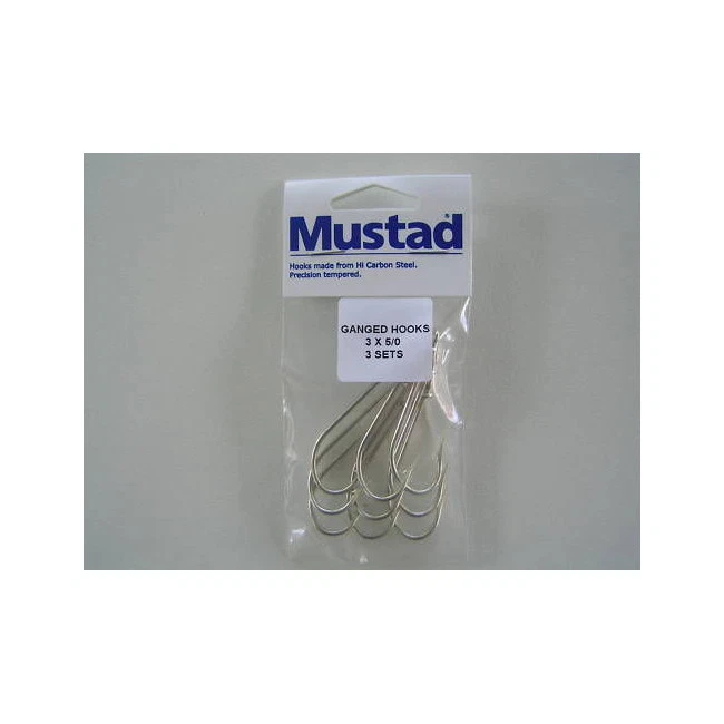 Mustad Ganged Hook 3 Sets 3 /0