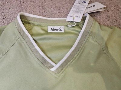 Rompevientos de golf Ashworth Nano-Tex resistente al agua. Verde claro para hombre L Foto 1 de 4