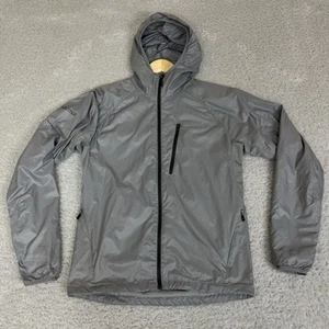 Marmot Windbreaker Jacket Mens S Grey Full Zip Breathable Hooded Fleece Lined - Picture 1 of 24