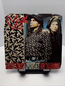 Milli Vanilli Baby Don't Forget My Number 1989 45 RPM Vinyl picture sleeve - Picture 1 of 3