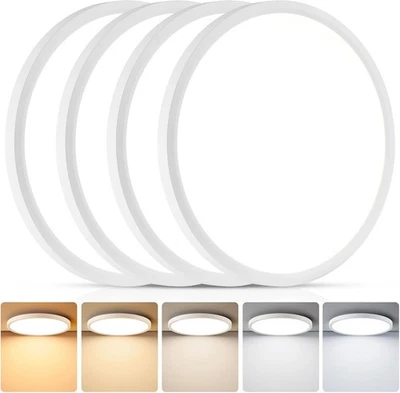 4 Pack 16 Inch 5CCT LED Ceiling Light Flush Mount Dimmable Fixture White 3520LM - Image 1 of 4