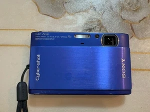 Sony DSC-TX1 Blue 35-140mm Carl Zeiss Lens – 720p Vlogging, 16:9 Mode - Picture 1 of 5