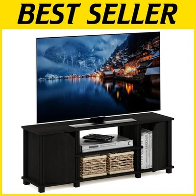 Organizador moderno con soporte de TV, espresso/negro Foto 1 de 4