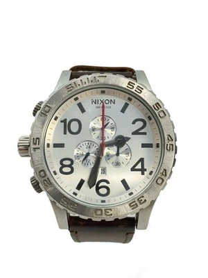 NIXON THE 51-30 CHRONO Watch Leather Band Quartz Analog No Accessories Included - Image 1 of 4
