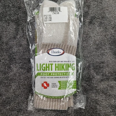 Calcetines Thorlos Light Senderismo Crew Mujer Grandes Caqui Hechos en EE. UU. LTHW11 Thorlon Foto 1 de 4