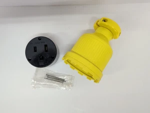 Kh Industries C650DF Connector-flip Seal Yellow 2p 3w 50a Amp 250v-ac NEW - Picture 1 of 10