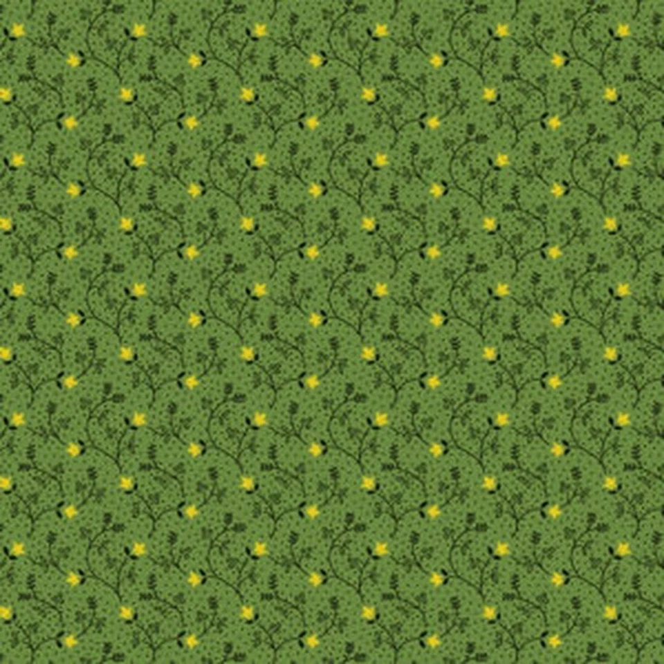 巴尔的摩专辑织物安多弗绿色花卉复制品按码制作 — 第 1/1 张图片