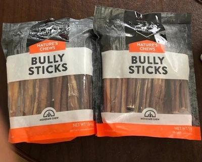 DENTLEY'S Dentley’s Bully Sticks Dog Chews Heavy Chewers 2 Bags Brand NEW! Free Shipping!