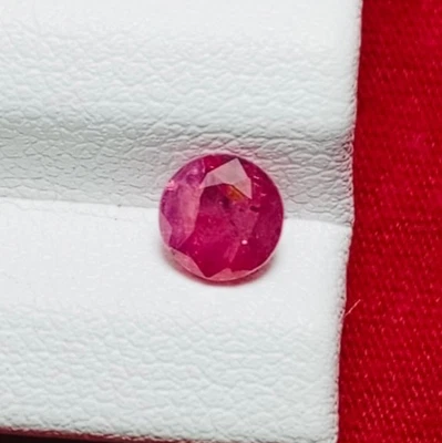 1cts 5.5mm Redondo 100% Natural Rosa Mozambique Rubí Sin Calentar Buena Calidad Foto 1 de 2