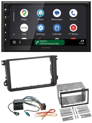 Kenwood DAB Bluetooth USB MP3 2DIN Autoradio für Seat Alhambra Leon Toledo - Bild 1 von 4