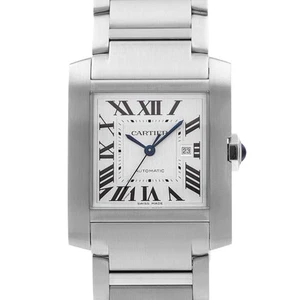 Cartier Tank Francaise WSTA0067 4469 36mm Large Silver Roman Steel Herrenuhr - Bild 1 von 12