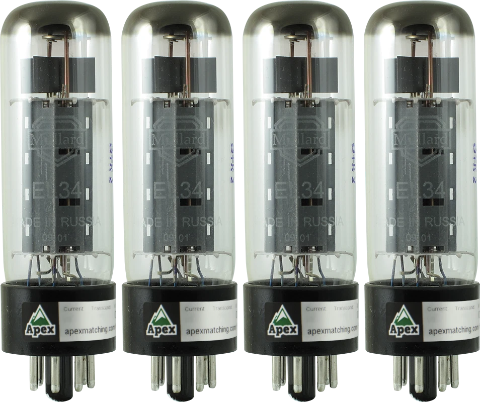 EL34, tubo de vacío de reedición Mullard, cuádruple emparejado Apex, potencia Foto 1 de 1