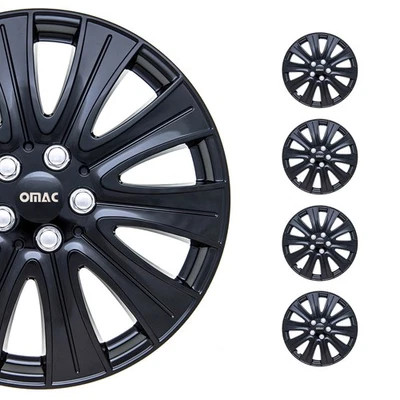 16" Hub Caps for Ford Transit 150 250 350 2015-2025 Black Silver Wheel Covers 4x - Image 1 of 4