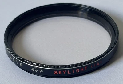 Hoya - Vintage 49mm Skylight Filter 1A, Red Writing - vgc - Image 1 of 2