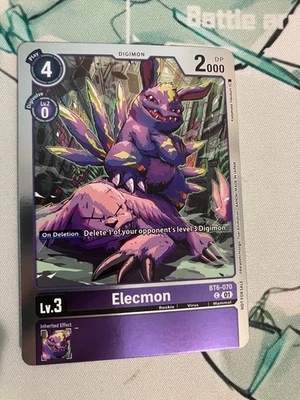 Elecmon BT6-070 C FOIL Digimon CCG | Tournament Pack Vol.12 NM - Image 1 of 2