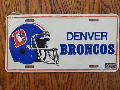 Placa de licença vintage Denver Broncos. - Imagem 1 de 2