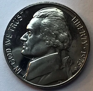 1975-S PROOF JEFFERSON NICKEL - Picture 1 of 2