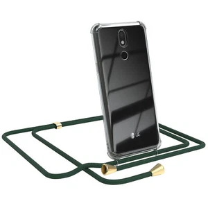 Für LG K40 Handyhülle zum Umhängen Kordel Case Tasche Kette Umhängehülle Grün - Bild 1 von 7