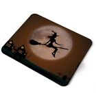Mouse Mat Pad - Witch Silhouette Halloween Laptop PC Desk Office #16804