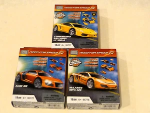 MEGA Bloks SET - 3 x Need for Speed - Lamborghini Audi McLaren 95772, 76, 77 - Bild 1 von 7