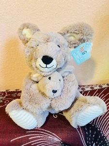 NWT 14” Hugme MOMMY & BABY KANGAROO plush - Picture 1 of 5