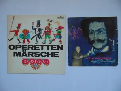 1 LP und 1 EP Amiga DDR, Operettenmärsche, Otto Dobrindt dirigiert Johann Strauß - Bild 1 von 4