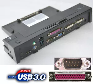 PORT REPLICATOR DELL LATITUDE K09A 2x USB3.0 E-PORT PLUS II 12TFYA00 035RXK 14 - Bild 1 von 1