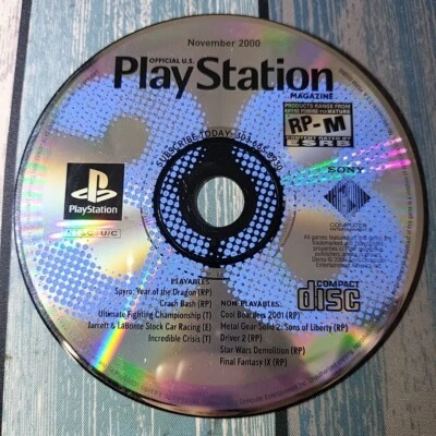 Playstation Magazine Demo Disc ONLY • November 2000 • Playstation PS One PS1 - Image 1 of 4