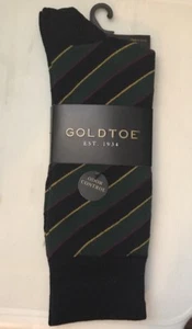 1 Gold Toe Men's Socks Contemporary Pattern Odor Control One Size New Fresh 24/7 - Picture 1 of 4