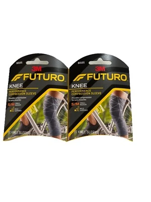 2X - 3M Futuro Knee Sport Mild Support Performance Compression Sleeve Small/Med - Image 1 of 4